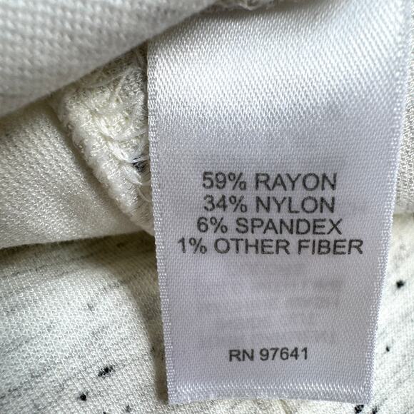 J. Jill Womens Midi Skirt Size 3X Speckled Pull On Stretch Minimal Neutral Ivory - Picture 4 of 6